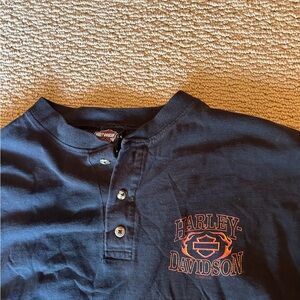 Harley-Davidson Black Casual Button Down Shirt